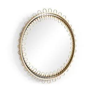 Product Image 1 for Vorticity Oval Rattan Mirror from Johnathan Charles