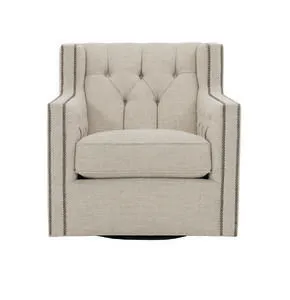 Product Image 2 for Candace Swivel Chair - Beige Fabric from Bernhardt Furniture