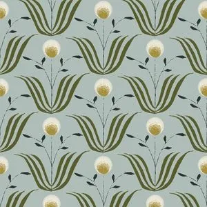 Product Image 1 for Spring Bloom Ash Blue Removable Peel & Stick Wallpaper from Mitchell Black