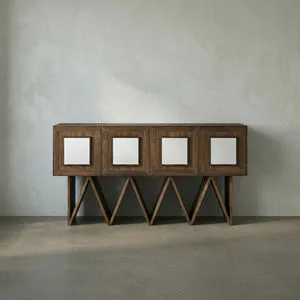 Product Image 1 for Jean-Michel Dark Walnut with Mirror Sideboard from Noir