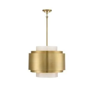 Product Image 4 for Beacon 4 Light 1 Burnished Brass Pendant from Savoy House 