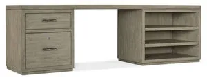 Product Image 1 for Linville Falls 96" Desk with One File and Open Desk Cabinet from Hooker Furniture
