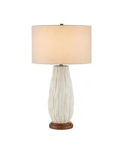 Product Image 1 for Water-borne White Table Lamp from Currey & Company