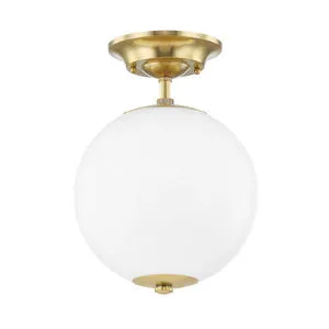 Product Image 1 for Sphere No.1 1 Light Semi Flush from Hudson Valley