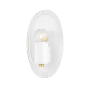 Product Image 1 for Joyce Glossy White Wall Sconce from Mitzi