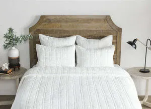 Product Image 1 for Carly 3-Piece White Cotton Fabric Quilt Bedding Set from Classic Home