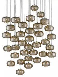 Product Image 3 for Pepper 36 Light Multi Drop Pendant from Currey & Company