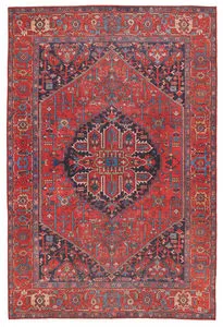 Product Image 6 for Eterna Medallion Red/ Blue Rug from Jaipur 