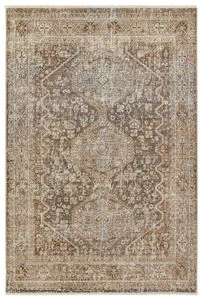 Product Image 1 for Zakaria Medallion Tan / Taupe Rug 10' x 14' from Jaipur 