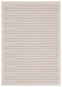 Product Image 1 for Theorem Indoor / Outdoor Striped Taupe / Cream Rug 18" x 18" from Jaipur 