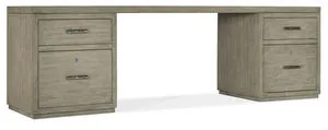 Product Image 1 for Linville Falls Oak Veneer 96" Desk with Two Files from Hooker Furniture