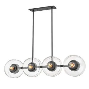 Product Image 1 for Kert 8-Light Island Light - Black Brass from Hudson Valley