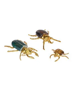 Product Image 1 for Brass Beetle Colony, Set of 3 from Currey & Company