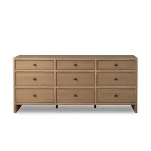 Product Image 1 for Analisa Sandy Oak 9 Drawer Dresser from Four Hands