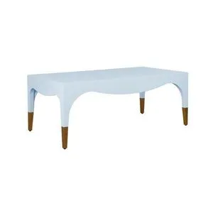 Product Image 1 for Tapered Leg Coffee Table With Antique Brass Foot Caps from Worlds Away