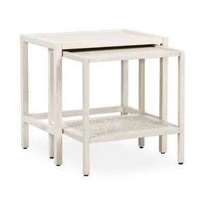 Product Image 1 for Devin Oak Wood Nesting End Table from Classic Home