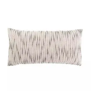 Product Image 2 for Linnean Stripe White/ Gray Down Throw Pillow 12x24 Inch from Jaipur 