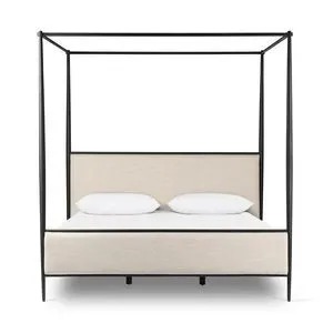 Product Image 1 for Xander Savoy Parchment Canopy Bed from Four Hands