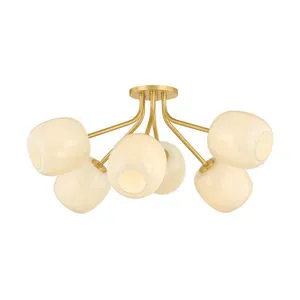 Product Image 1 for Lisette Semi Flush from Mitzi