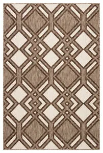 Product Image 4 for Samba Indoor/ Outdoor Trellis Brown/ Ivory Rug By Nikki Chu from Jaipur 