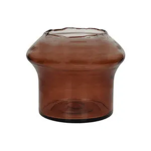 Product Image 1 for Famiglia Round Amber Vase Glass from BIDKHome