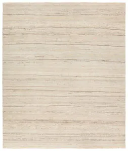 Product Image 1 for Imlil Handknotted Striped Gray Rug from Jaipur 