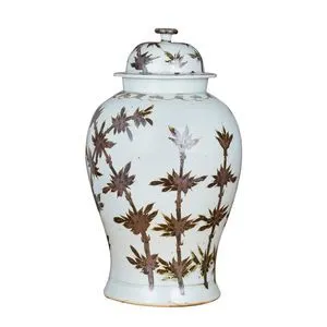 Product Image 1 for Rusty Brown Bamboo Temple Jar from Legend of Asia
