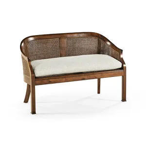 Product Image 1 for Walnut 2-Seater Salon Settee Cane Back from Johnathan Charles