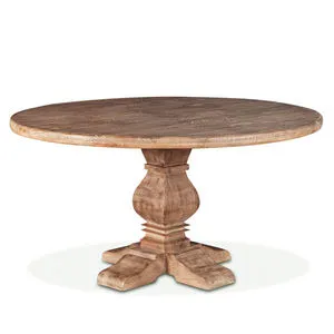 Product Image 7 for Pengrove Round Mango Wood Dining Table In Antique Oak Finish from World Interiors