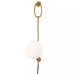 Product Image 4 for Gina 1 Light Wall Sconce With Plug from Mitzi