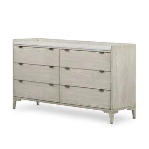 Product Image 8 for Viggo 6 Drawer Dresser Vintage White Oak from Four Hands