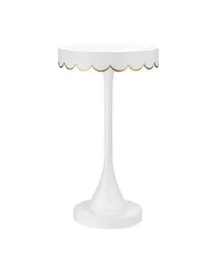 Product Image 1 for Enid White Accent Table from Currey & Company