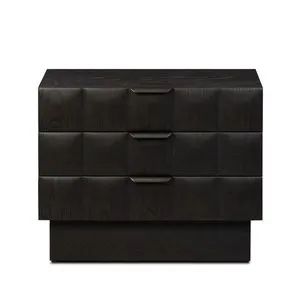 Product Image 1 for Swell Black Oak Veneer Nightstand from Four Hands