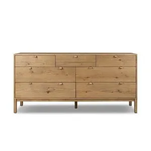 Product Image 1 for Tula Worn Oak Veneer 7 Drawer Dresser from Four Hands