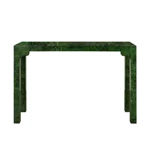 Product Image 1 for Evelyn Emerald Burl Wood Console Table from Worlds Away