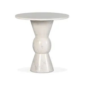 Product Image 1 for Fox White Marble End Table from Four Hands