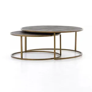 Product Image 10 for Shagreen Nesting Coffee Table from Four Hands