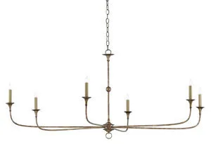 Product Image 2 for Nottaway Chandelier Pyrite Bronze from Currey & Company