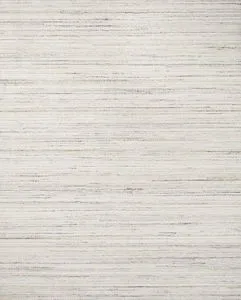 Jamie Ivory Dove Rug with subtle horizontal abrash stripes in soft ivory and dove tones, hand-loomed texture