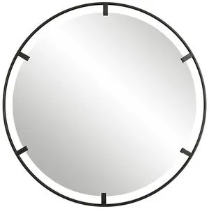 Product Image 4 for Cashel Round Iron Mirror from Uttermost