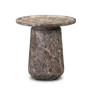 Product Image 1 for Claire Outdoor End Table - Veined Brown Concrete from Four Hands