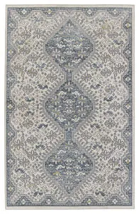 Product Image 7 for Yucca Medallion Cream/ Blue Area Rug from Jaipur 