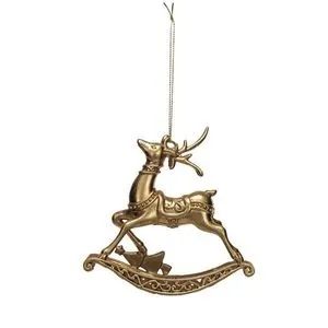Product Image 1 for Rocking Reindeer Ornaments, Set of 4 from Creative Co-Op
