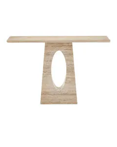 Product Image 1 for Demi Travertine Console Table from Currey & Company