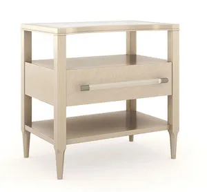 Product Image 1 for Tan Wood Modern Irregular Clearly Open End Table from Caracole