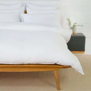 Product Image 1 for Parker White Linen Twin Duvet Set from Pom Pom at Home