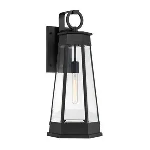 Product Image 1 for Payne 1-Light Outdoor Wall Lantern in Matte Black from Savoy House 