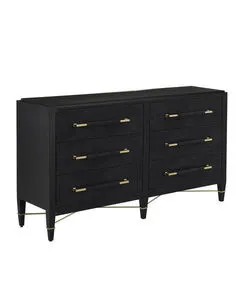 Product Image 1 for Verona Black Six-Drawer Chest from Currey & Company
