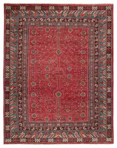 Product Image 7 for Donte Hand-Knotted Oriental Red/ Blue Rug from Jaipur 