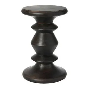 Product Image 1 for Sable Turned Black Wood End Table from Creative Co-Op